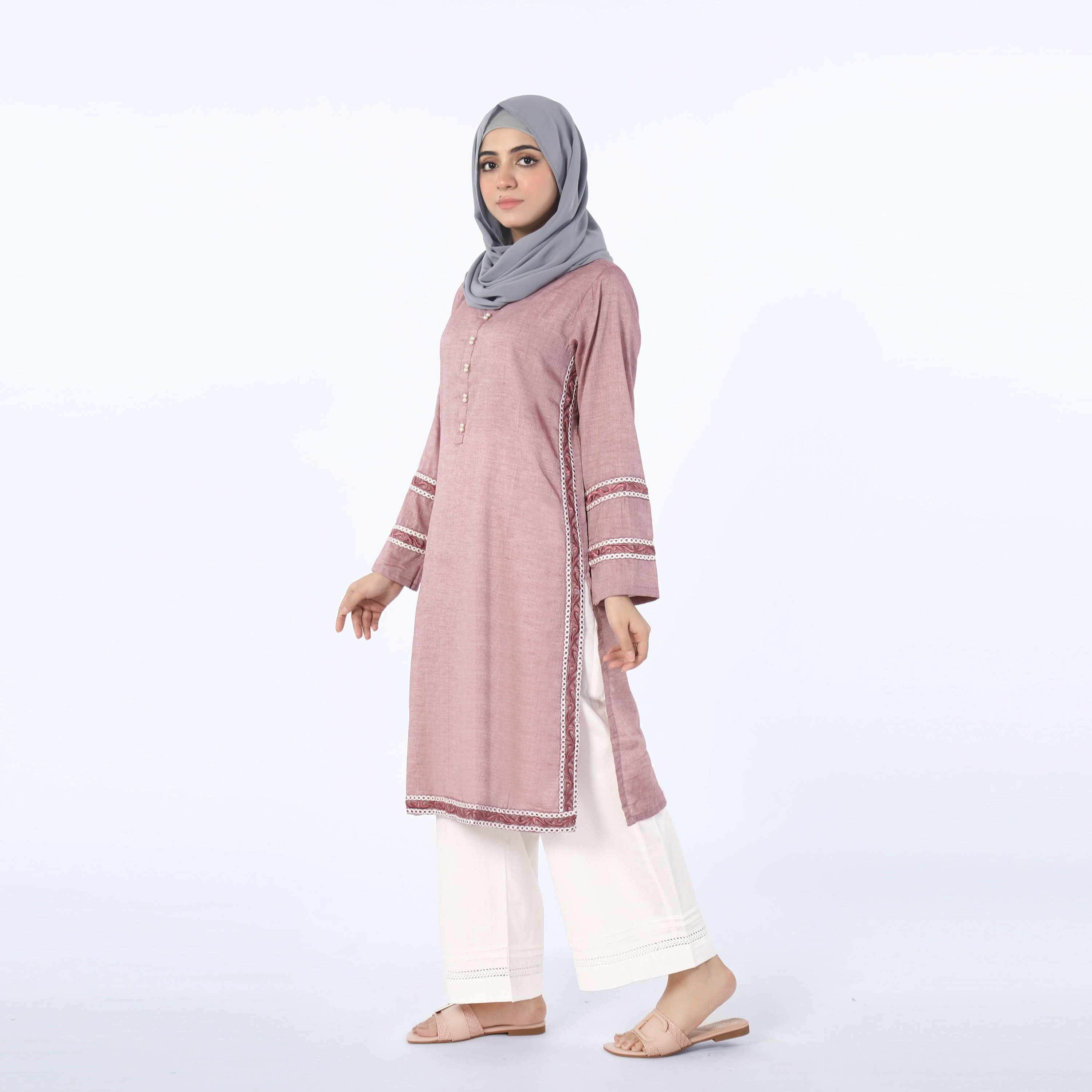Women's Stitched Kurti - Maroon