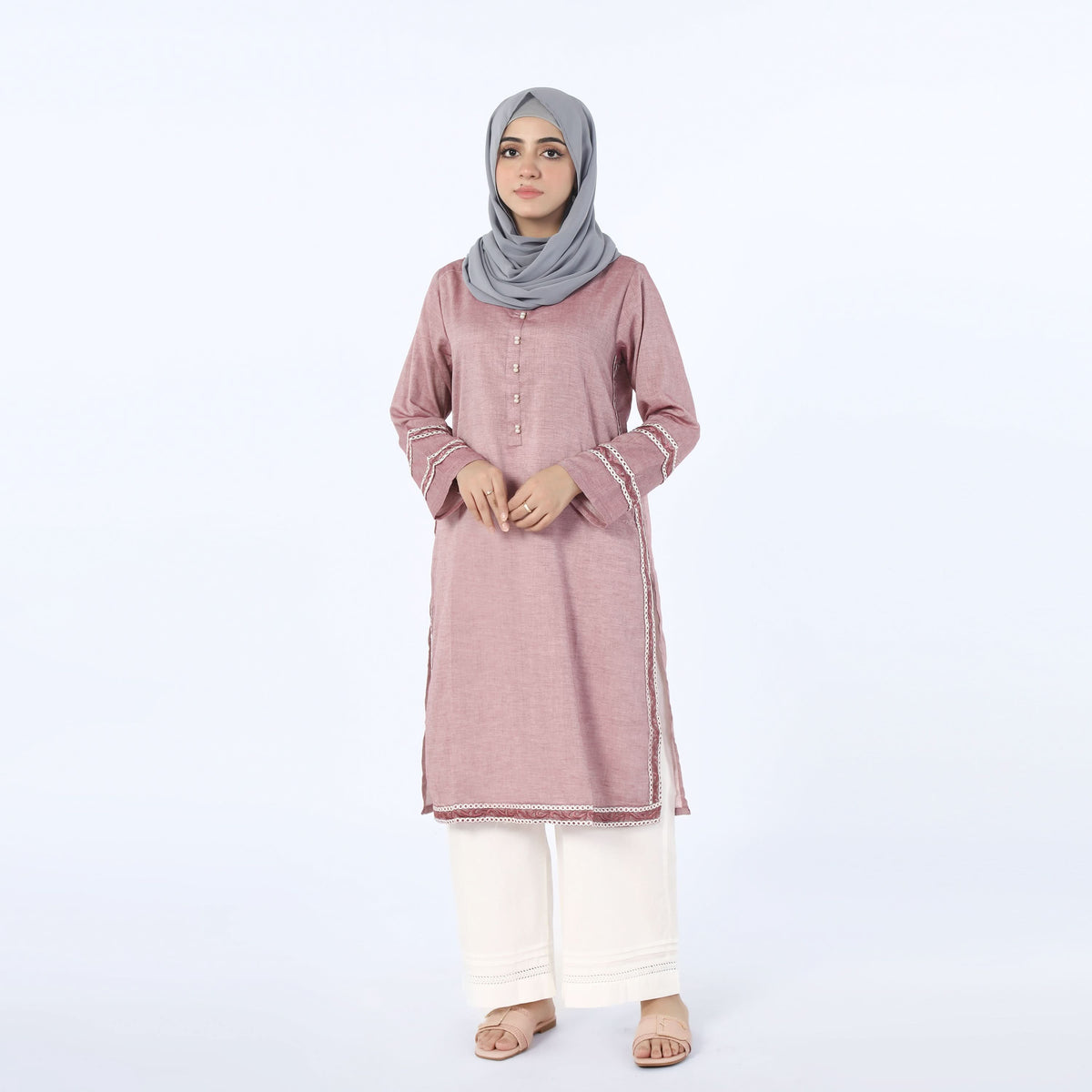 Women's Stitched Kurti - Maroon