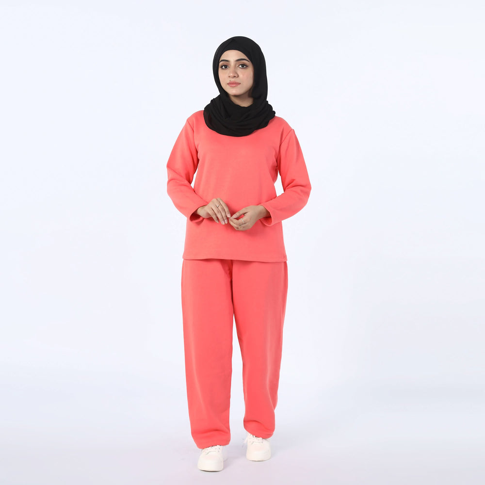 Women's 2pcs Pajama Suit - Light Pink