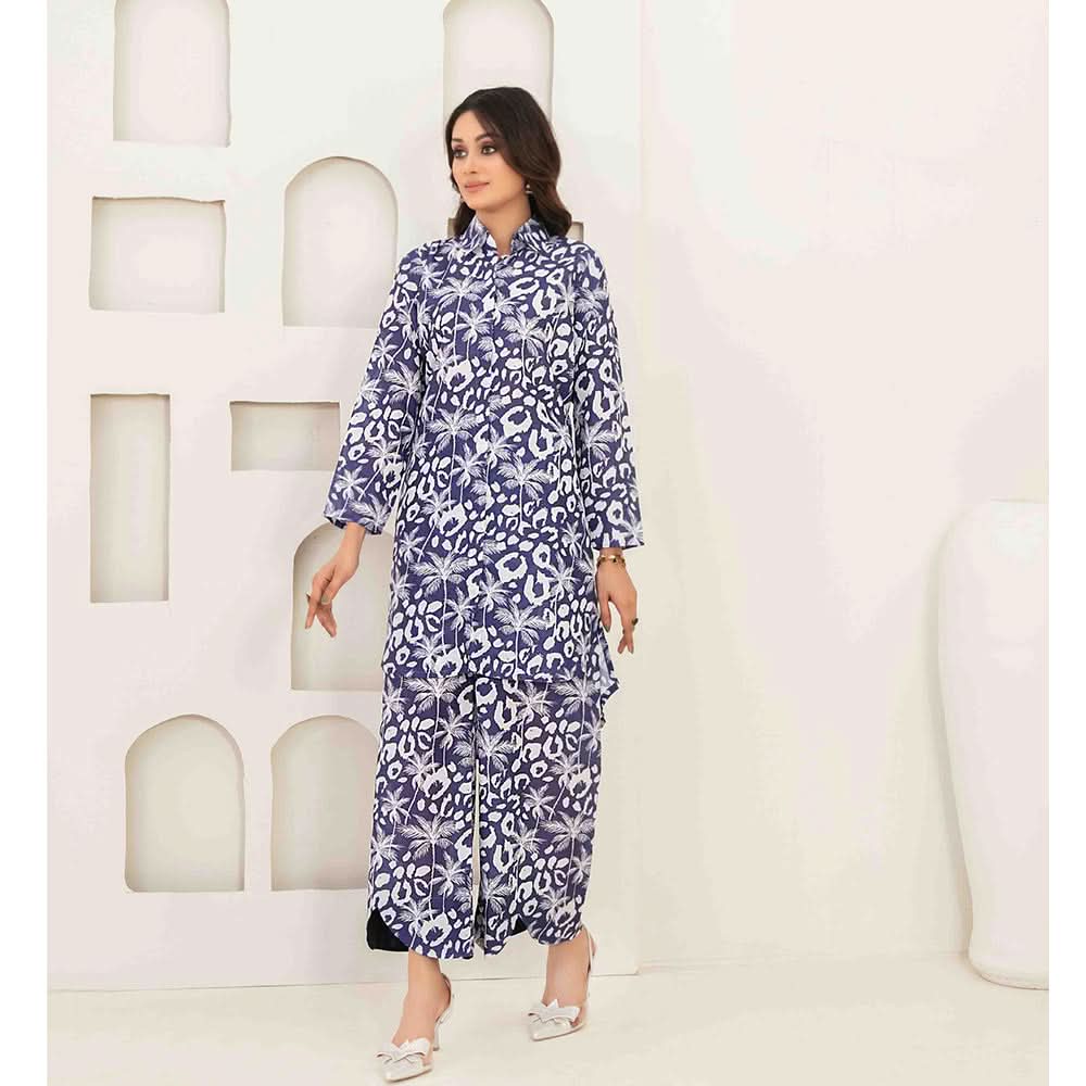 Lea By Tawakkal Swiss Printed Lawn Unstitched 2Pcs Suit - 1324