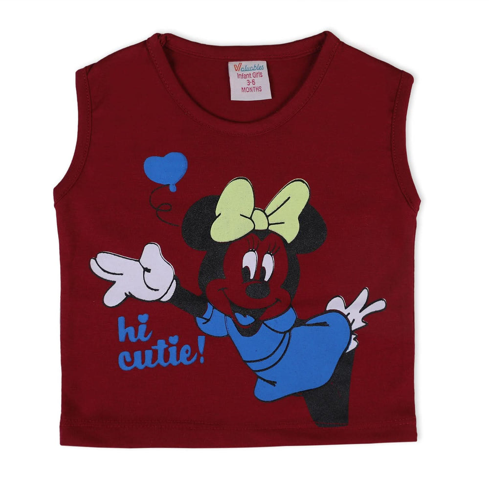 Valuable Newborn Girls Sando T-Shirt