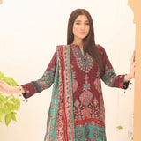 Laiba By SN Cloth Printed Poly Fabron Unstitched 3 Pcs Suit - 5
