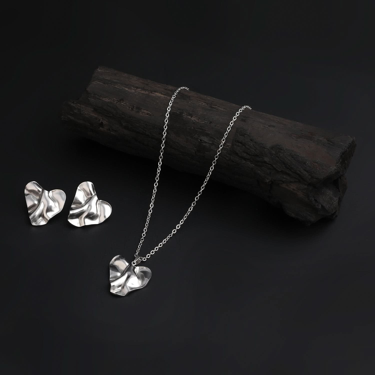 Women's Locket Set - Silver