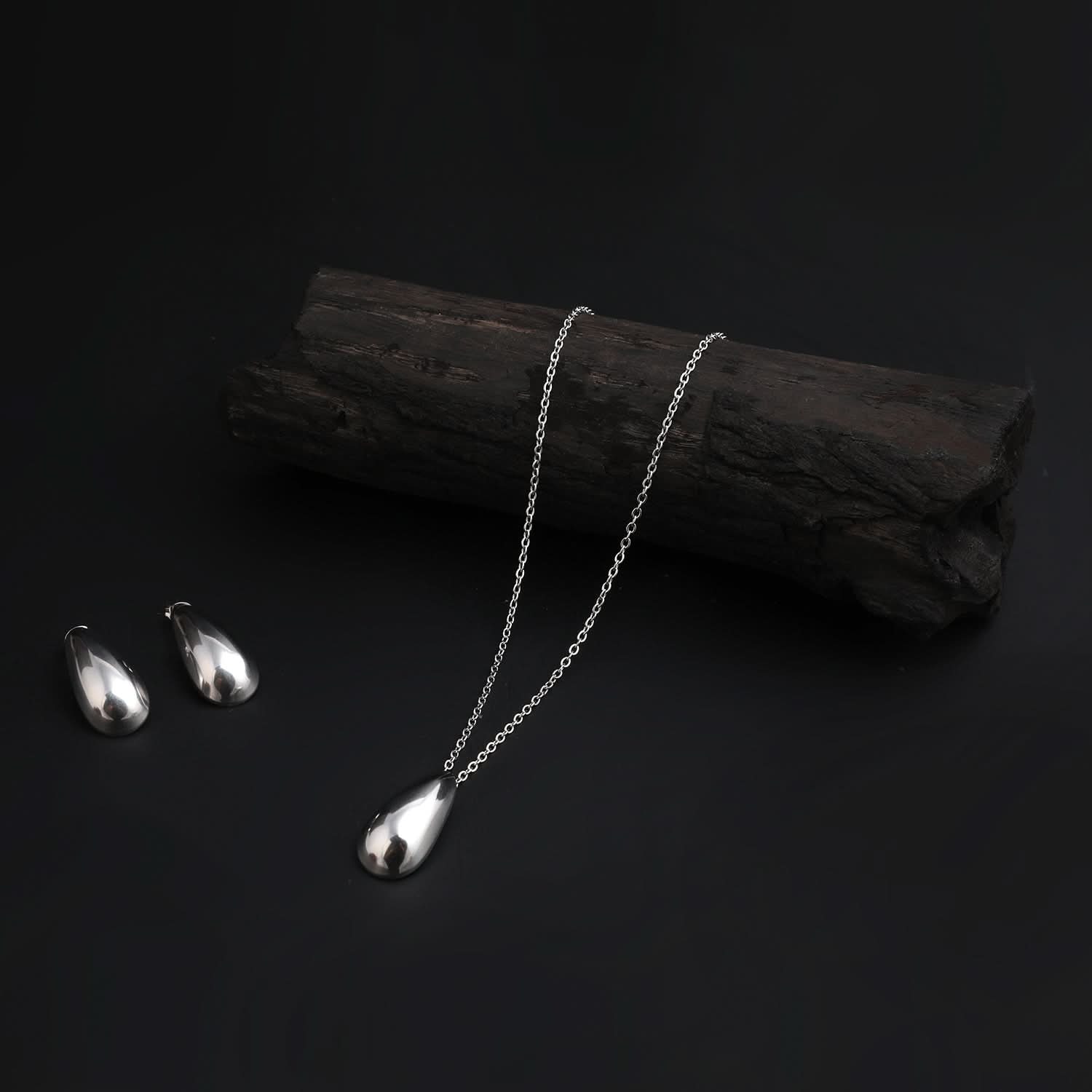 Women's Locket Set - Silver