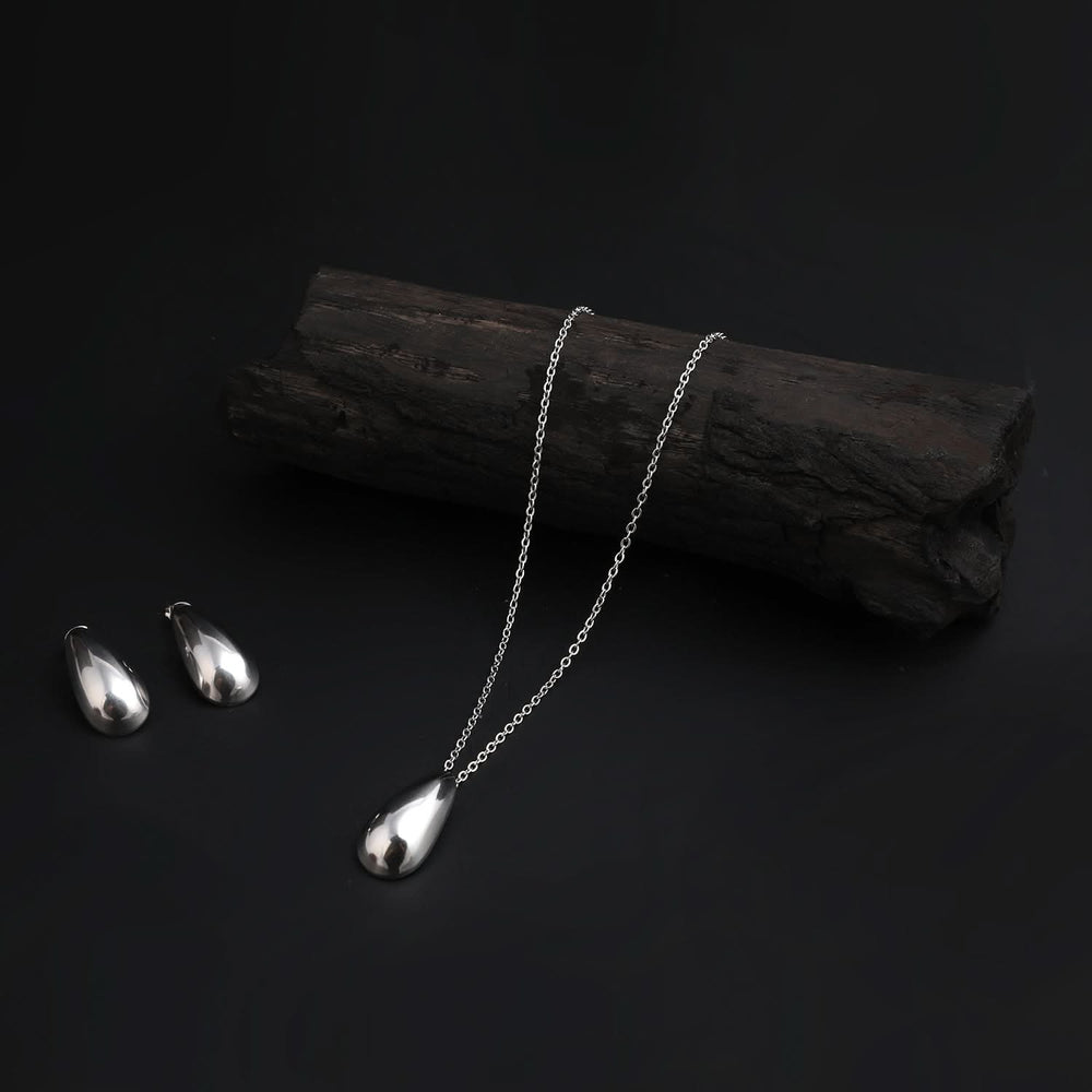 Women's Locket Set - Silver