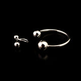 Women's Fancy Kara With Ring - Silver