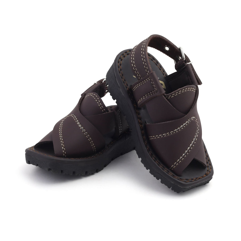 Valuable Boys Peshawari Sandal - Brown