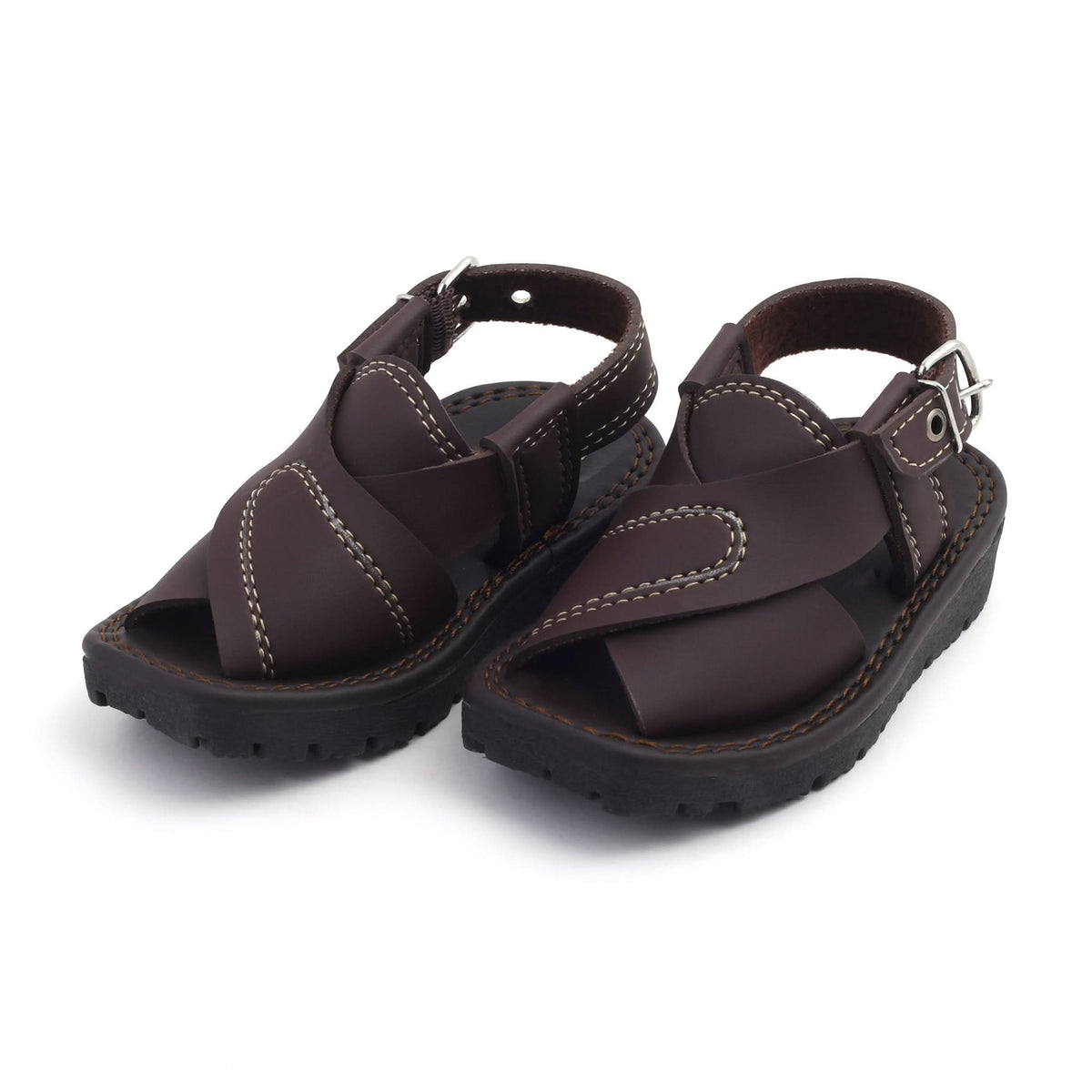 Valuable Boys Peshawari Sandal - Brown
