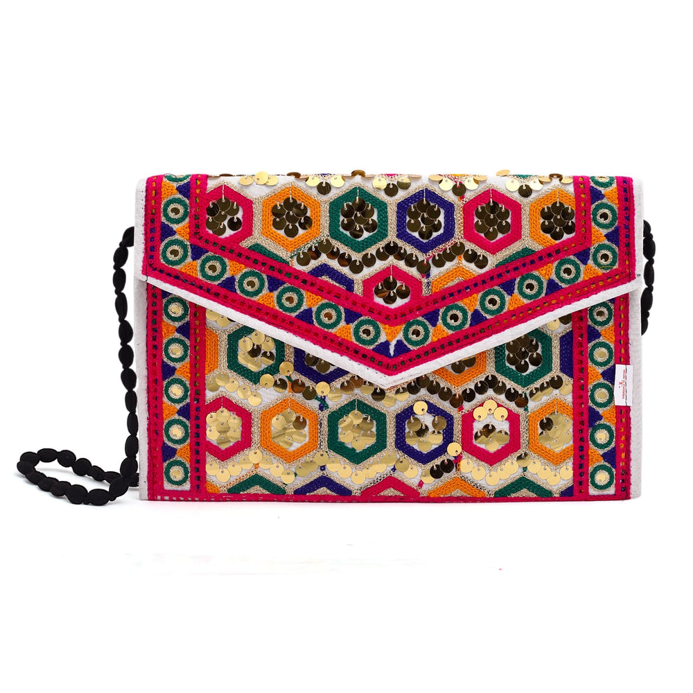 Women's Clutch Sindhi Traditional Embroidered
