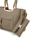 Women's 2Pcs Shoulder Bag - Beige
