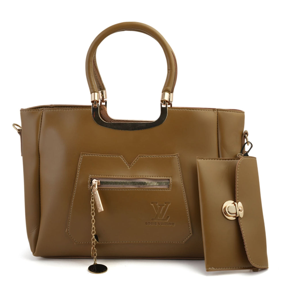 Women's 2Pcs Shoulder Bag - Golden