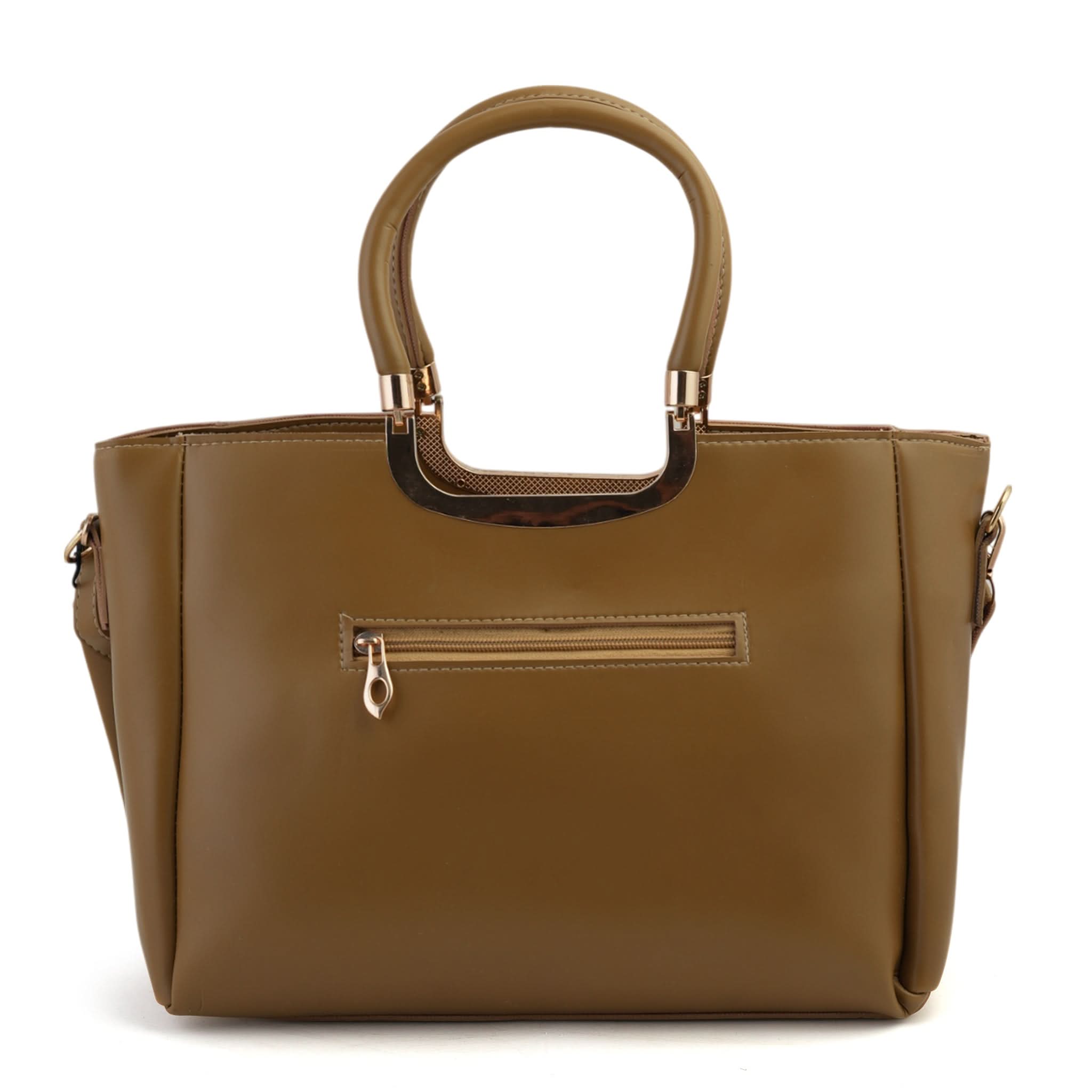 Women's 2Pcs Shoulder Bag - Golden