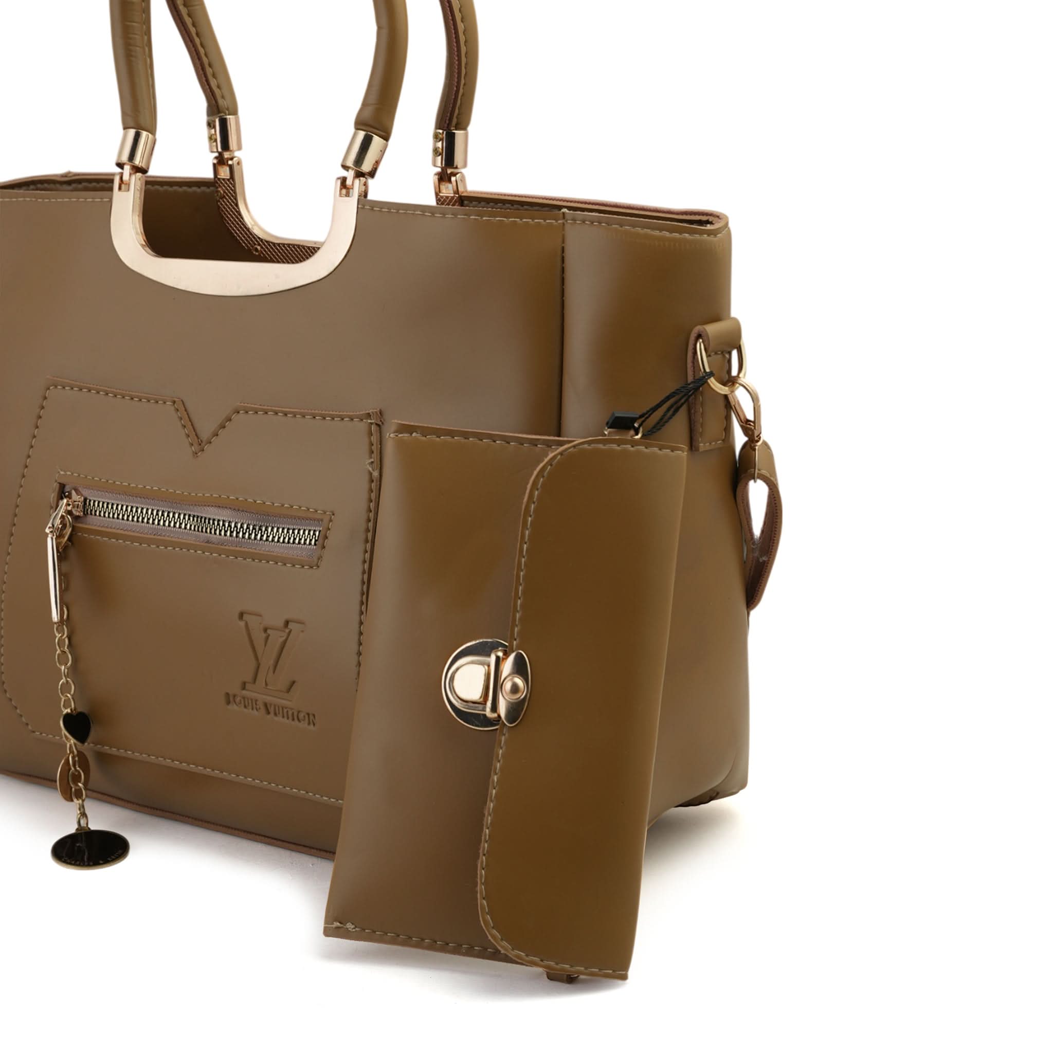 Women's 2Pcs Shoulder Bag - Golden