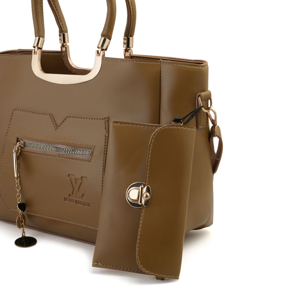 Women's 2Pcs Shoulder Bag - Golden