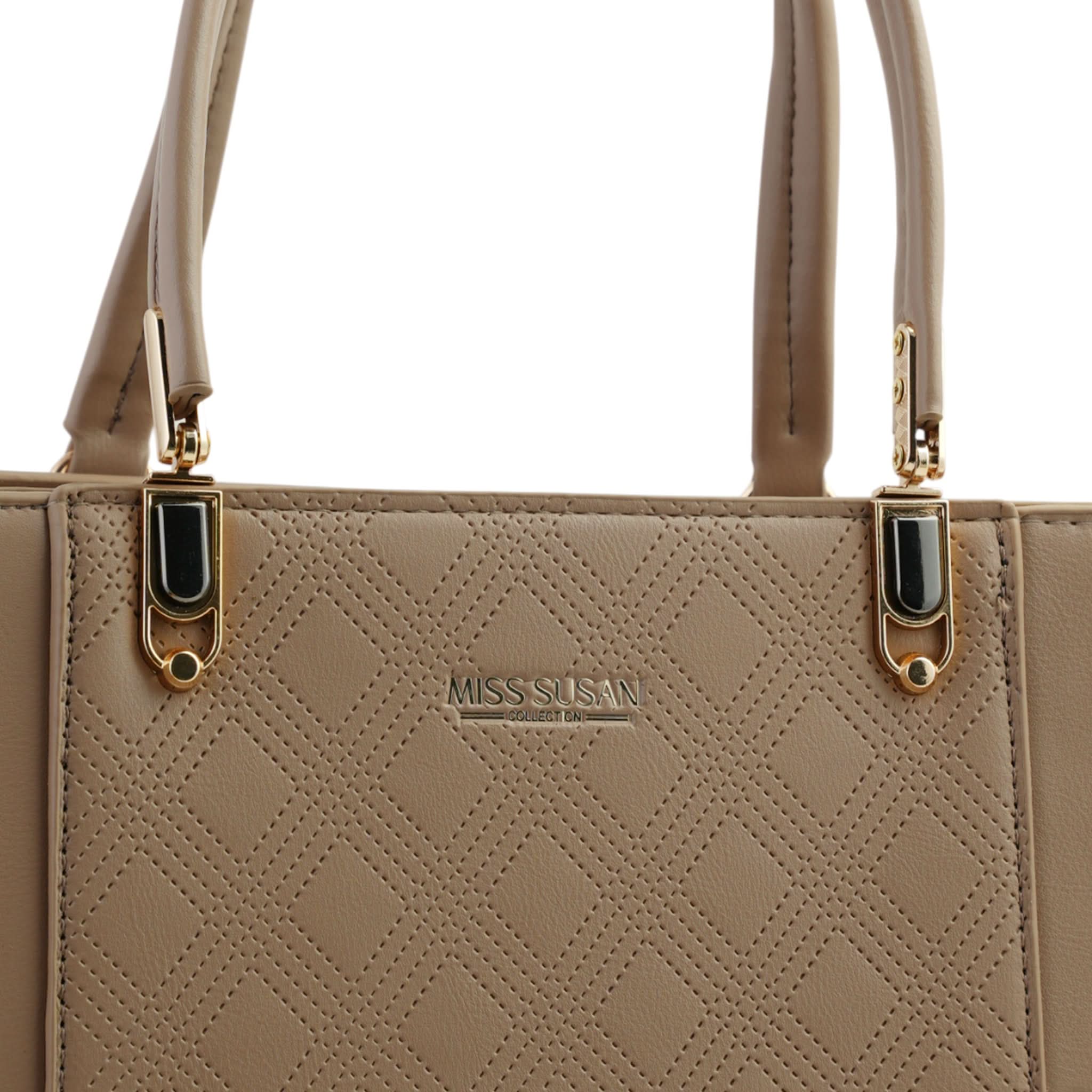 Women's Shoulder Bag - Beige