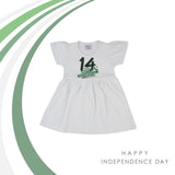 Valuable Girls Frock - White