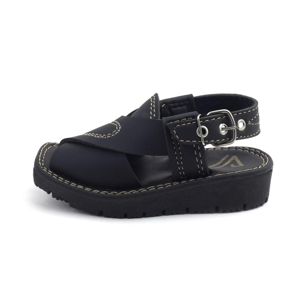 Valuable Boys Peshawari Sandal - Black