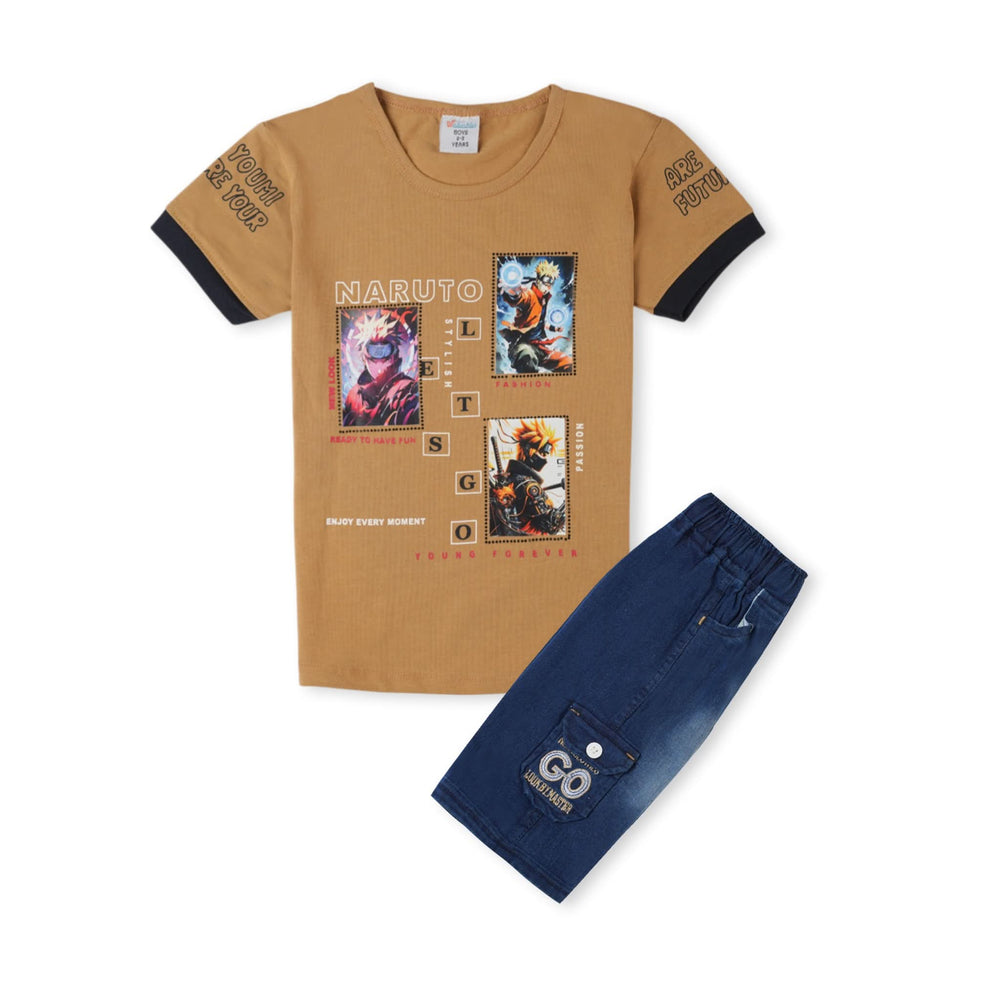 Valuable Boy’s Shirt & Shorts Set – Casual Summer Outfit
