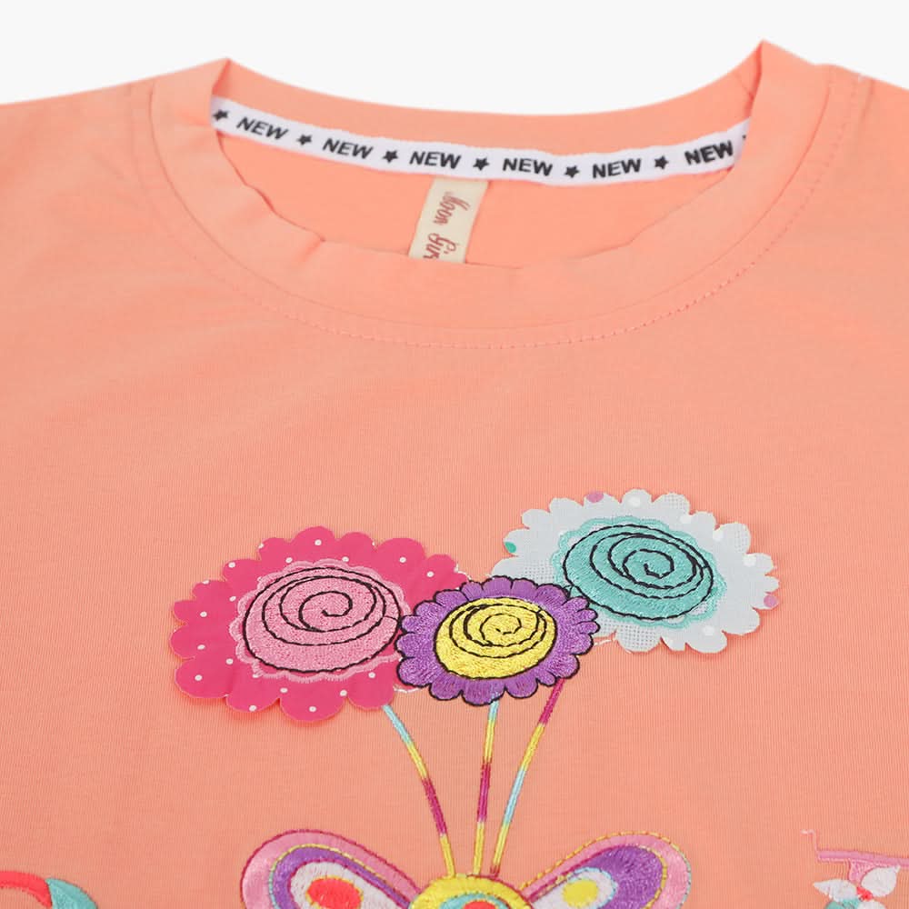 Girls Half Sleeves T-Shirt