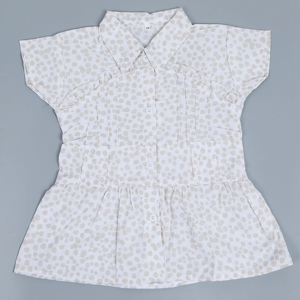 Girls Cotton Half Sleeves Shirt