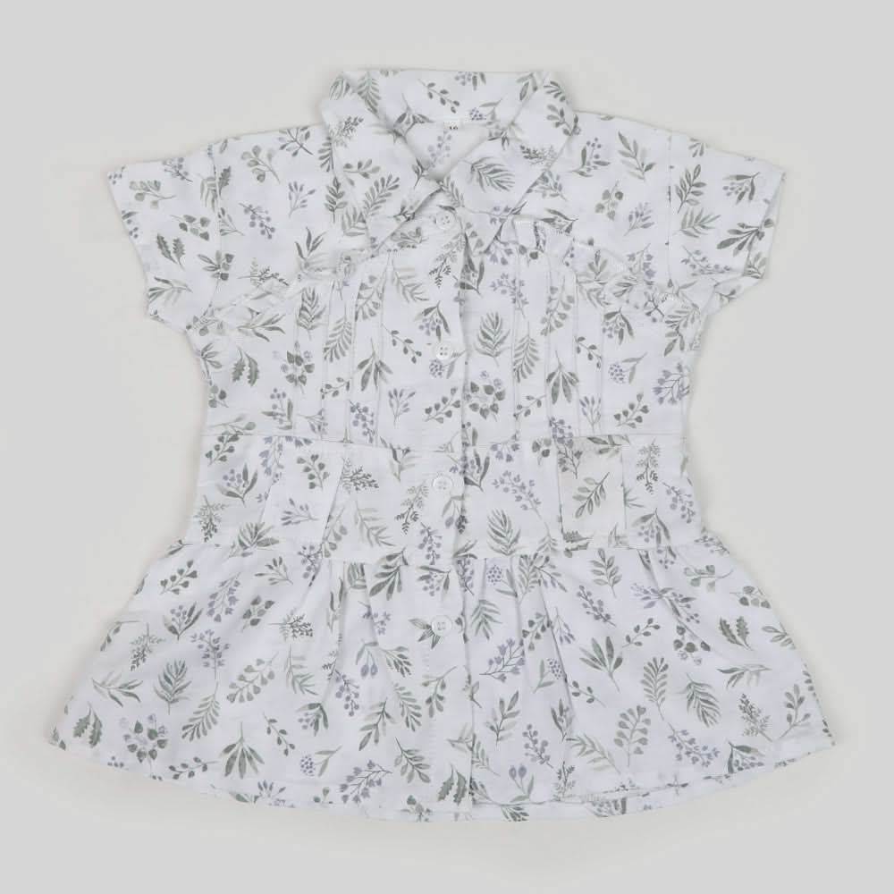 Girls Cotton Half Sleeves Shirt