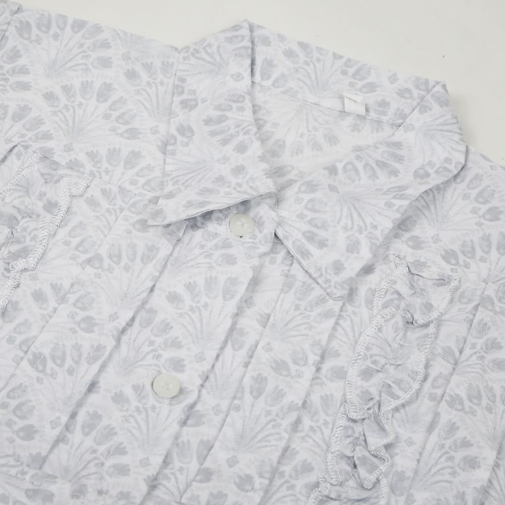 Girls Cotton Half Sleeves Shirt