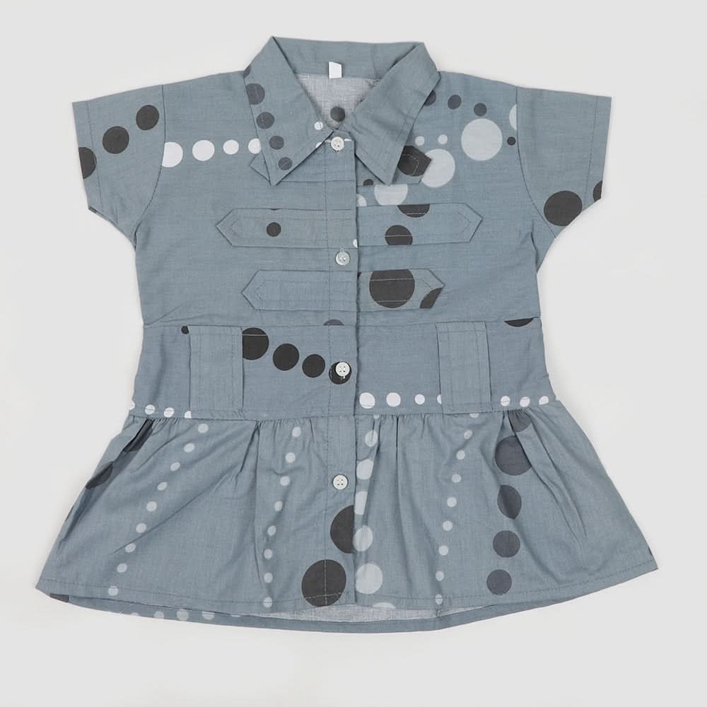 Girls Cotton Half Sleeves Shirt