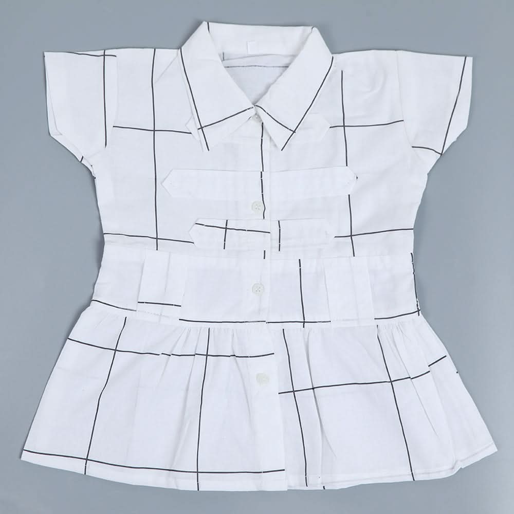 Girls Cotton Half Sleeves Shirt