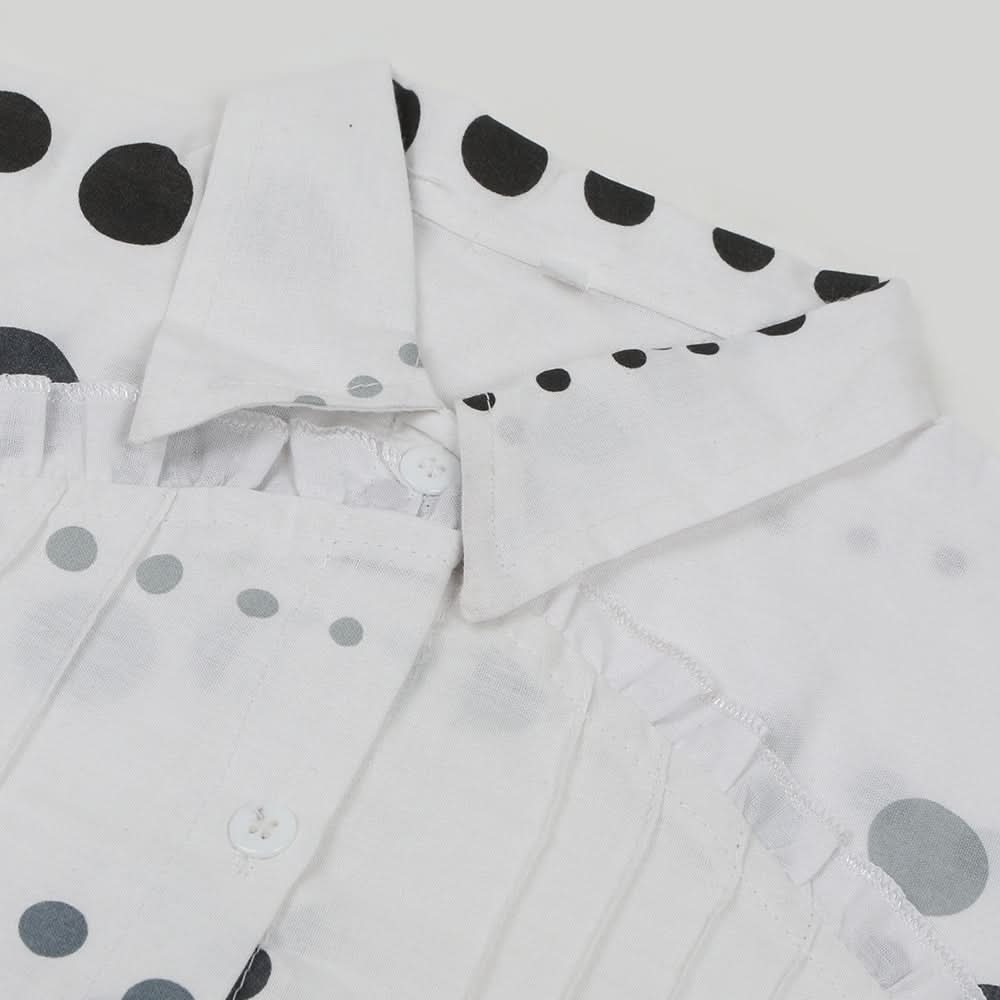 Girls Cotton Half Sleeves Shirt