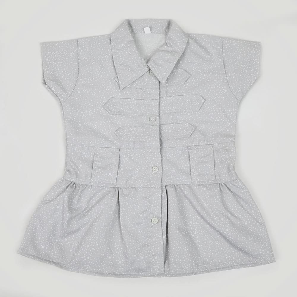 Girls Cotton Half Sleeves Shirt