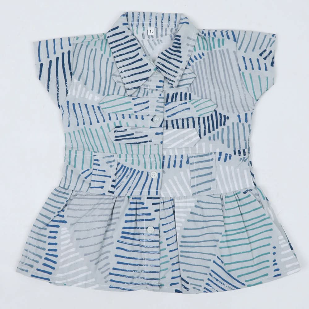 Girls Cotton Half Sleeves Shirt
