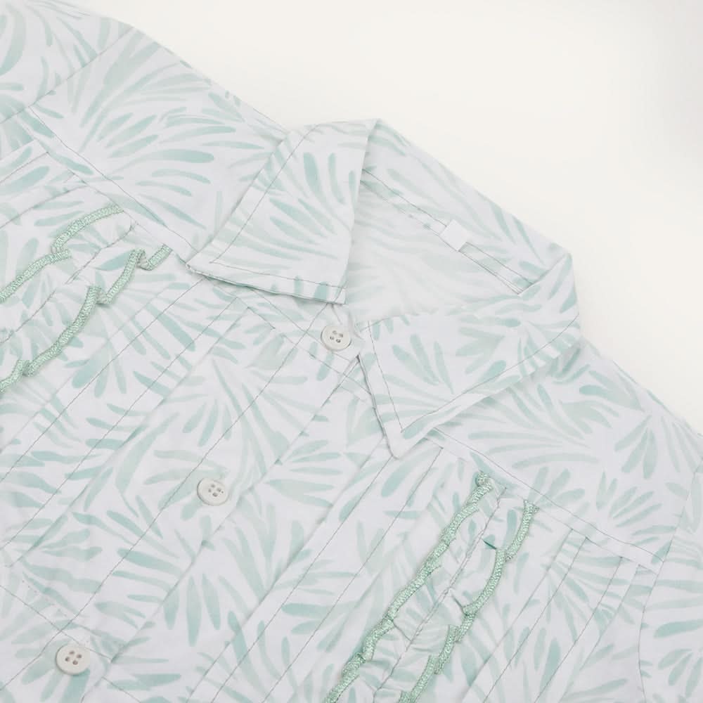 Girls Cotton Half Sleeves Shirt