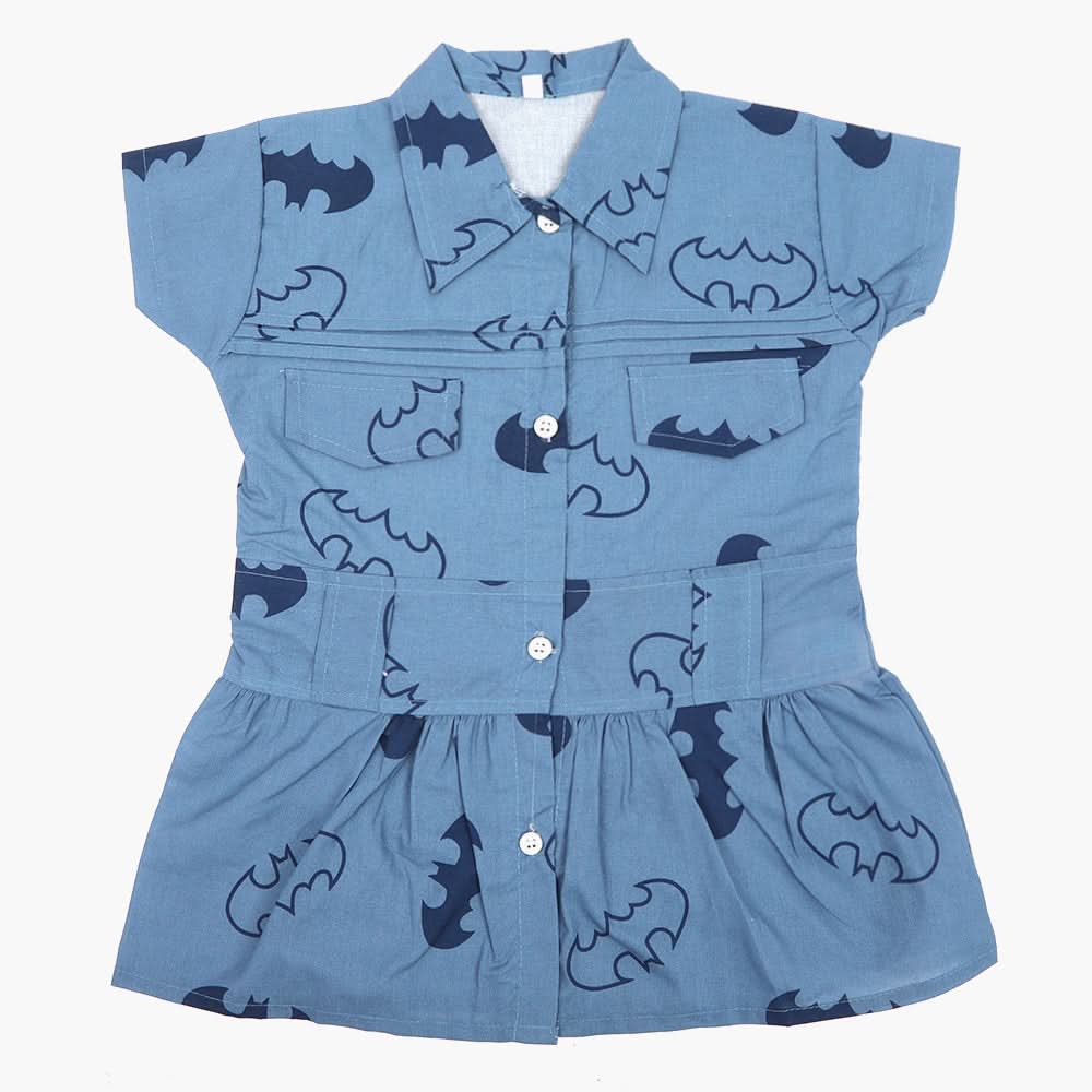 Girls Cotton Half Sleeves Shirt