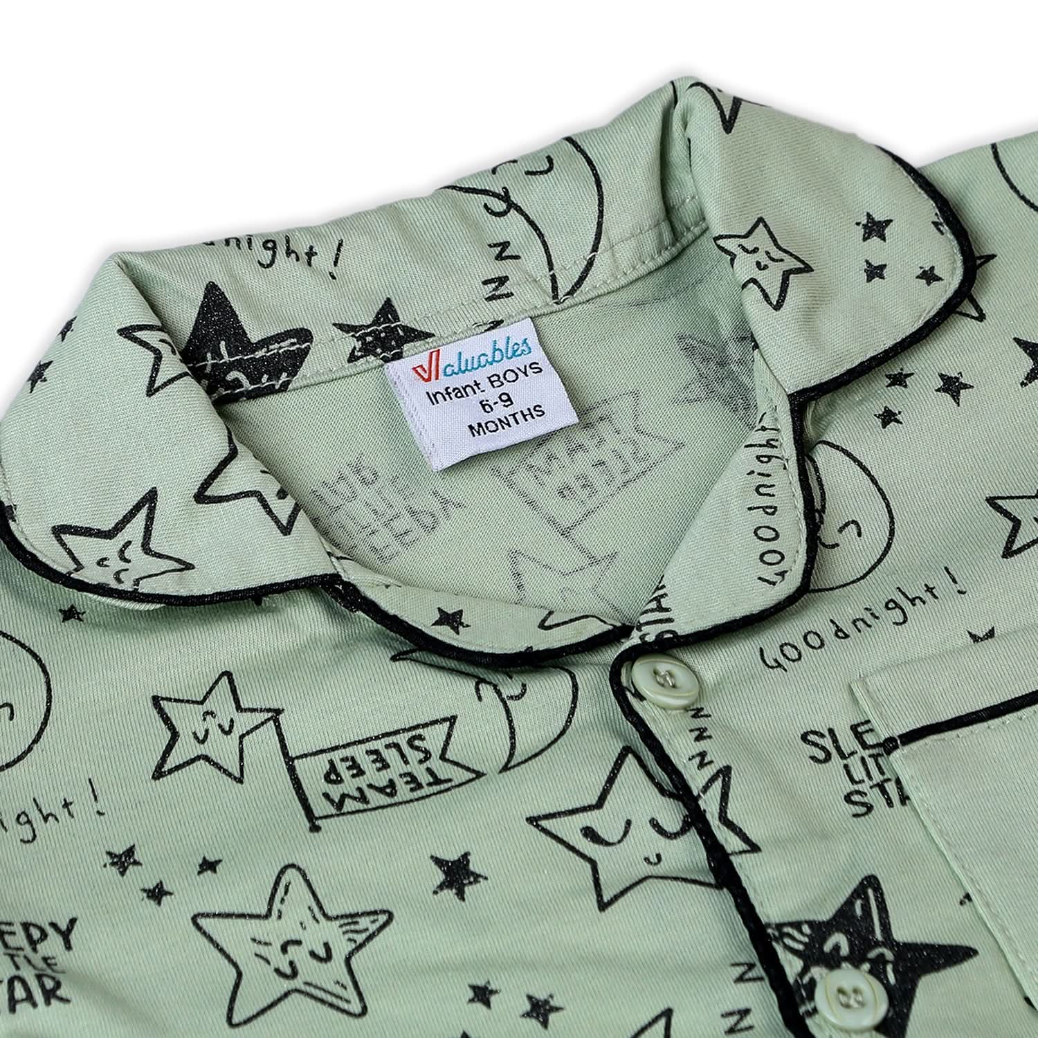 Valuable Newborn Boys Half Sleeves Night Suit