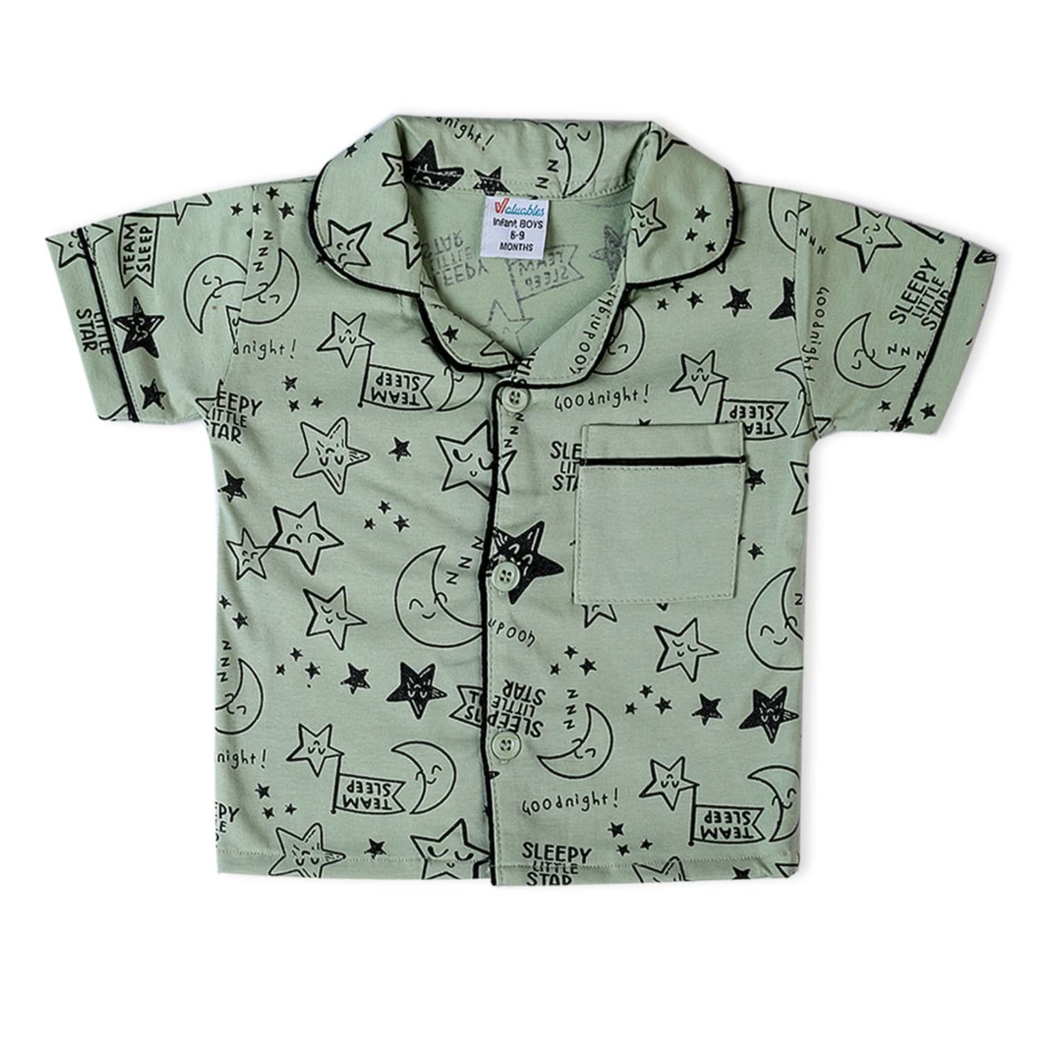 Valuable Newborn Boys Half Sleeves Night Suit