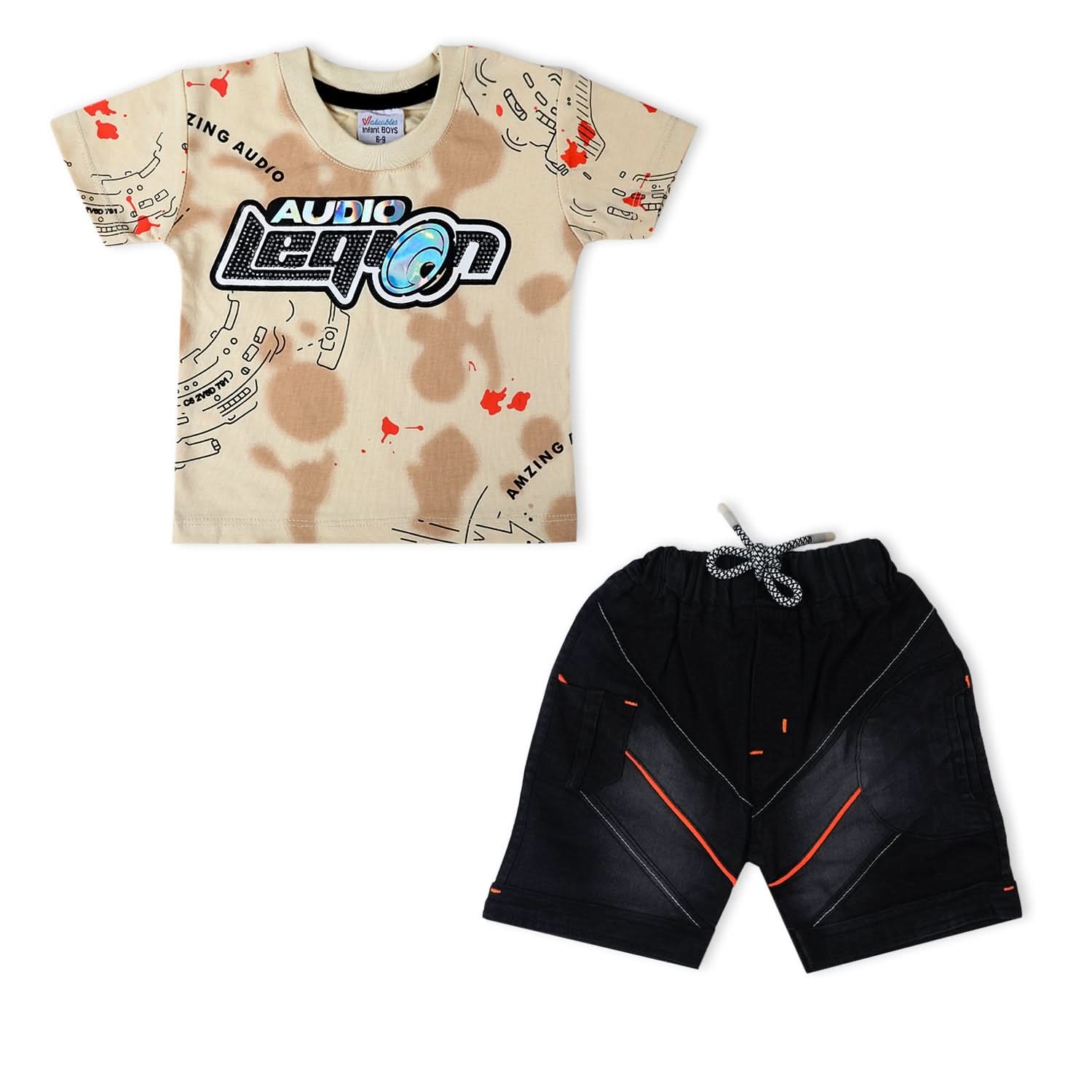 Valuable Newborn Boys Half Sleeves Suit