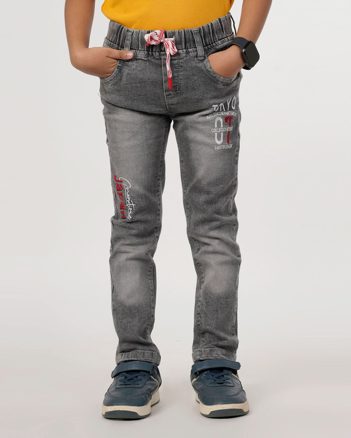 Boys Denim Pant - Grey