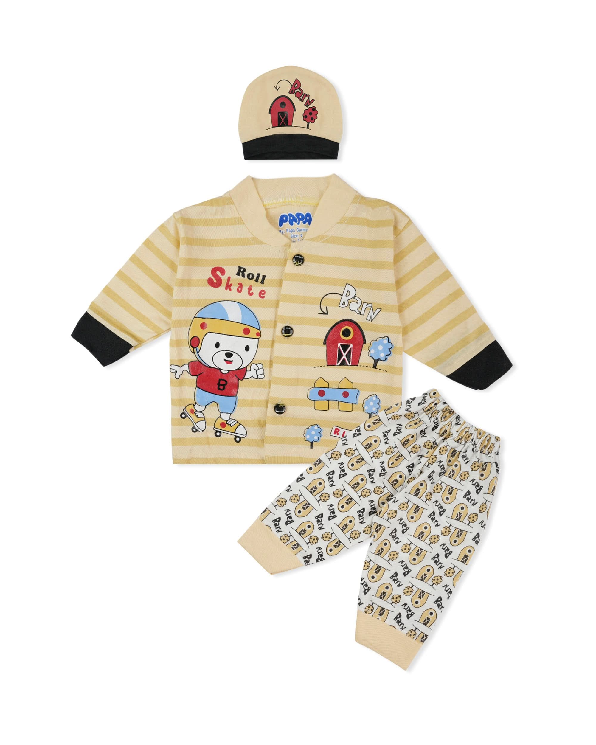 Newborn Boys Full Sleeves Suit