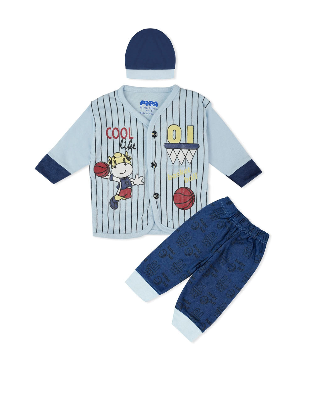 Newborn Boys Full Sleeves Suit