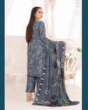 Nyasia By RA-Bin Hameeb Linen Cord's Printed Unstitched 3Pcs Suit - 5