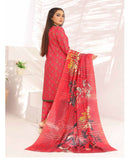 Nyasia By RA-Bin Hameeb Linen Cord's Printed Unstitched 3Pcs Suit - 8