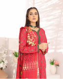 Nyasia By RA-Bin Hameeb Linen Cord's Printed Unstitched 3Pcs Suit - 8