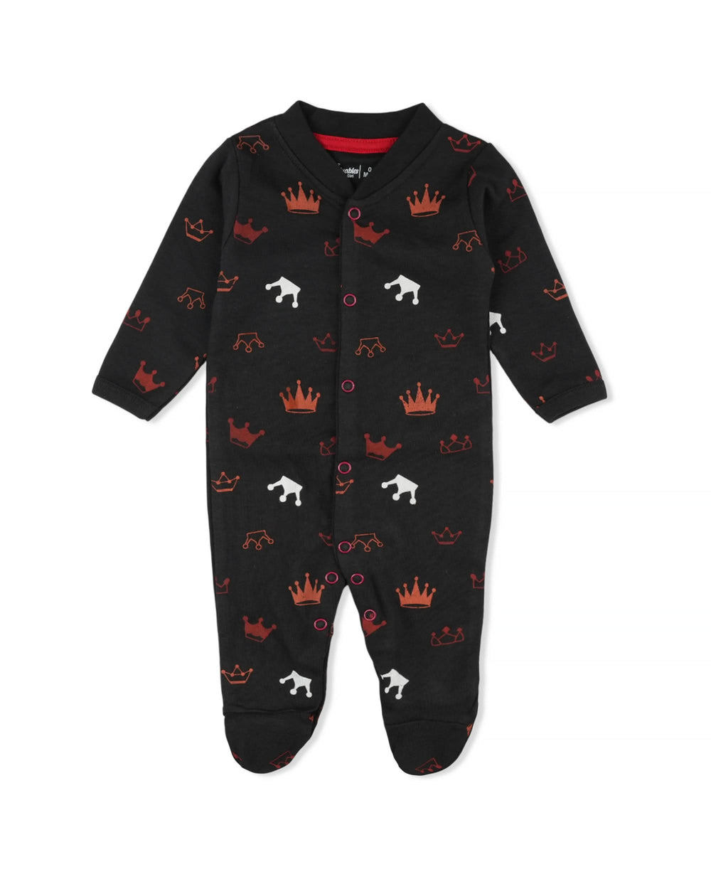Valuables Newborn Girls Rompers Henley with Socks
