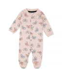 Valuables Newborn Girls Rompers Henley with Socks