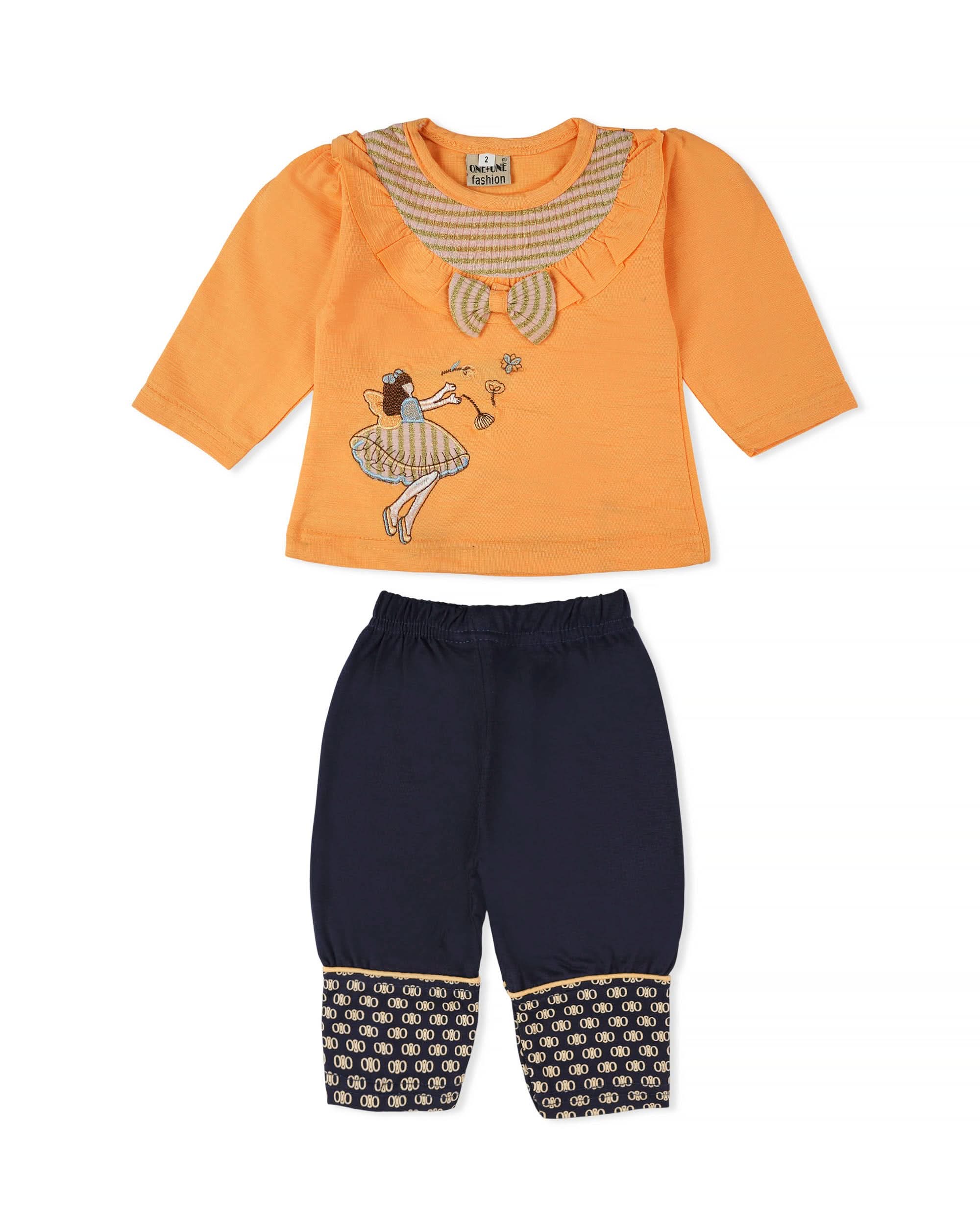 Newborn Girls Full Sleeves Suit