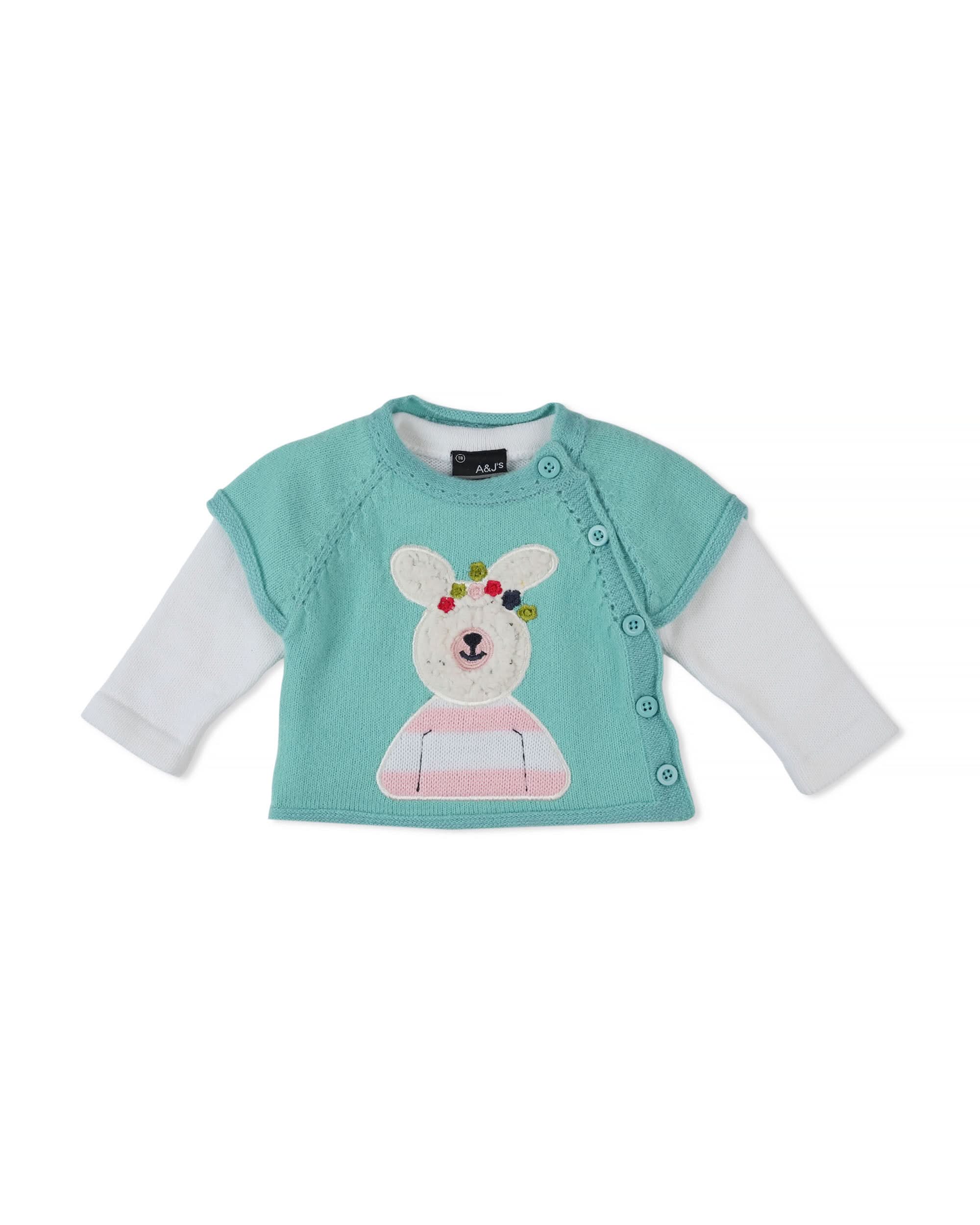 Newborn Girls Sweater Suit