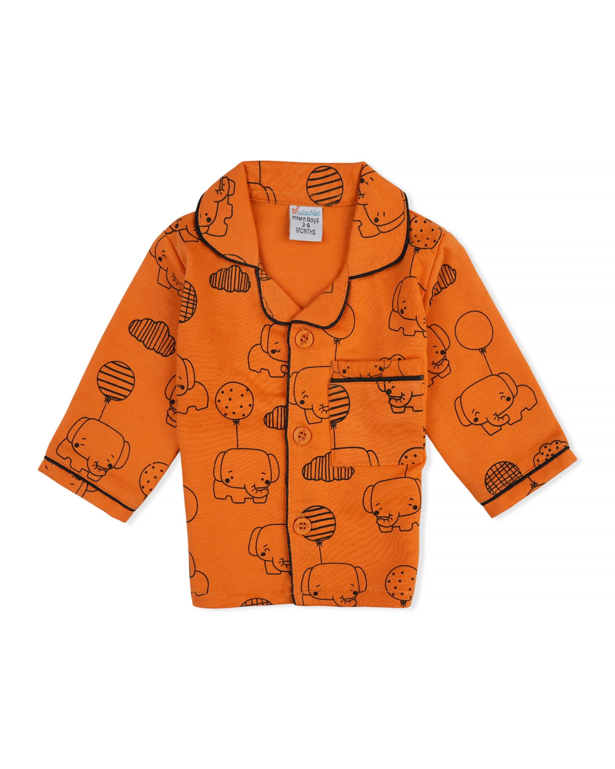 Valuables Newborn Boys Night Suit