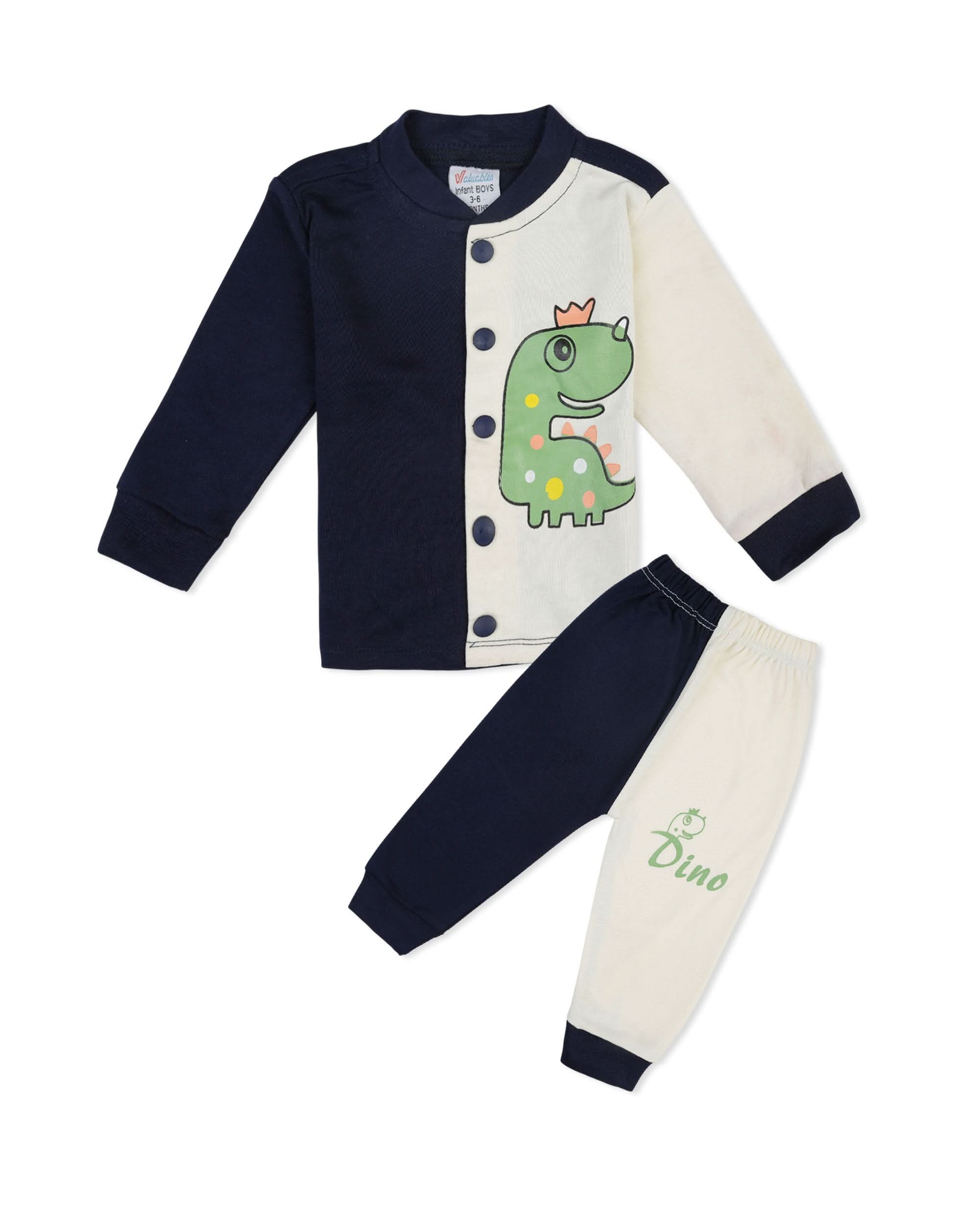Valuables Newborn Boys 2-Piece Interlock Suit