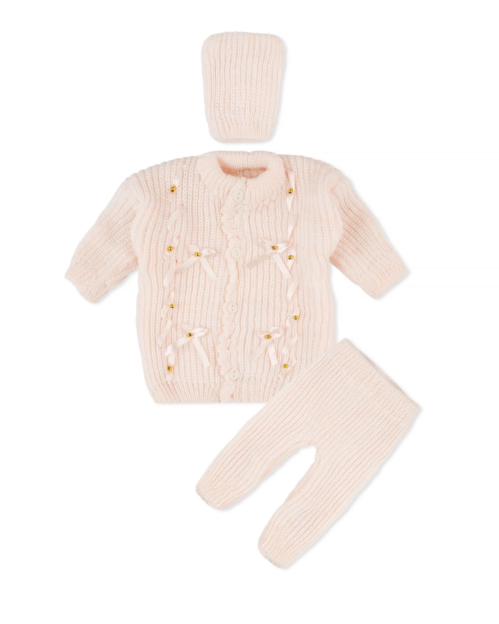 Newborn Girls Woollen Suit