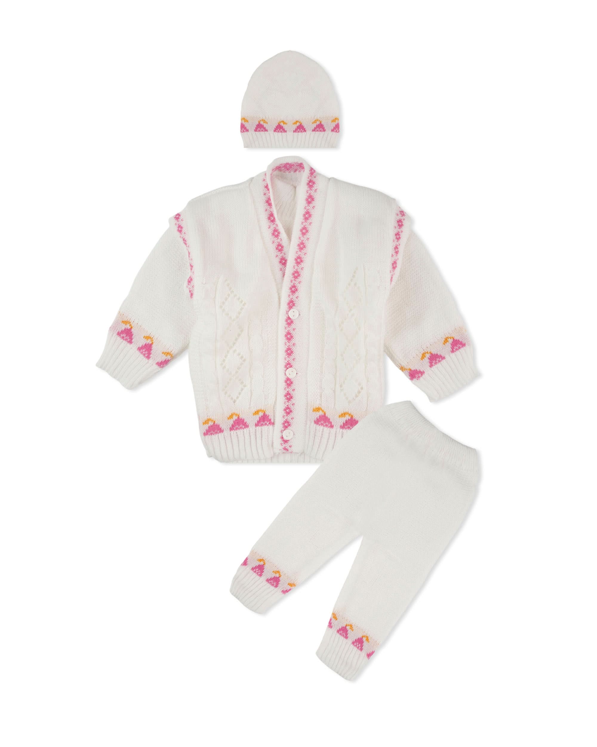 Newborn Boys Irani Suit – 4 Piece Set